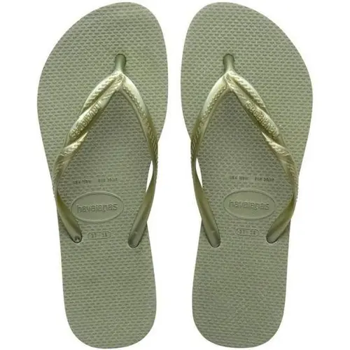 Chinelo Havaianas Slim Square Smoke Green 33/34