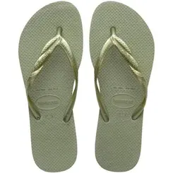 Chinelo Havaianas Slim Square Smoke Green 33/34