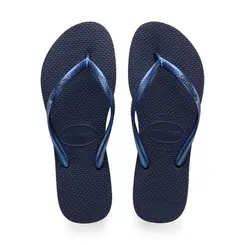 Chinelo Havaianas Slim Lisa Marinho 33/34