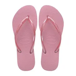 Chinelo Havaianas Slim Lisa Rosa Chiffon 35/36