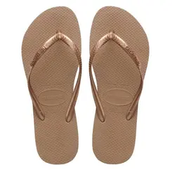 Chinelo Havaianas Slim Lisa Rose Gold 33/34