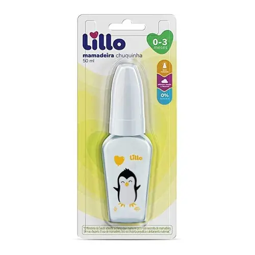 Mamadeira Lillo Primeiros Passos 50Ml Branca Silcone 629901