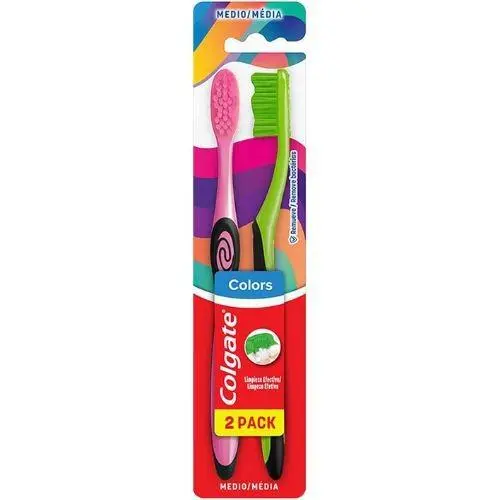 Escova Dental Colgate Colors Media 2 Unidades