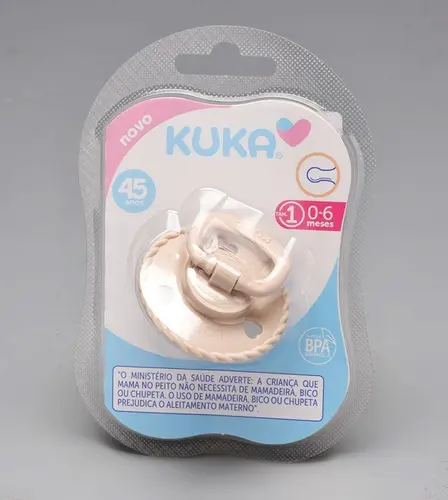 Chupeta Kuka Classic Bege Nº1 2493