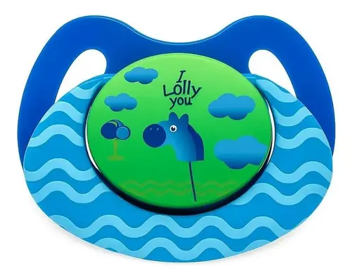 Chupeta Lolly Viva Orto Silicone Azul +6 Meses