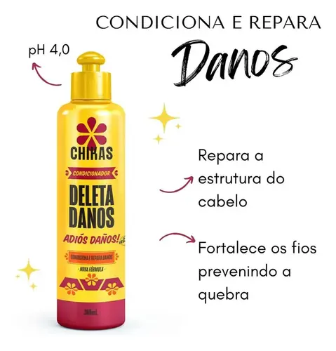 Kit Bio Extratus Shampoo e Condicionador Deleta Danos 600ml