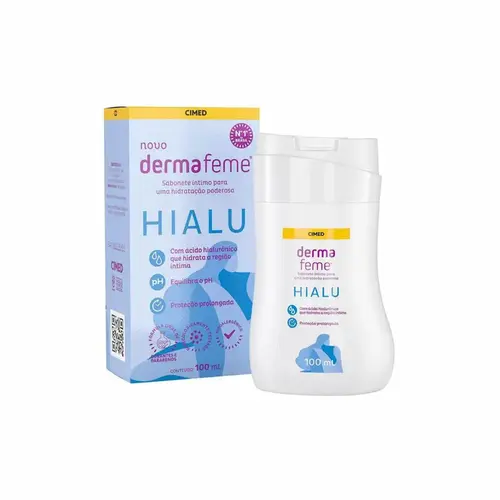 Sabonete Líquido Íntimo Dermafeme Ácido Hialuronico 100ml
