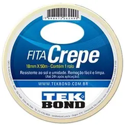 Fita Crepe Tekbond Branca 18X 50m
