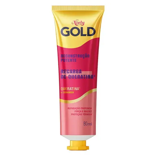 Queratina Capilar Reconstrução Niely Gold 80g