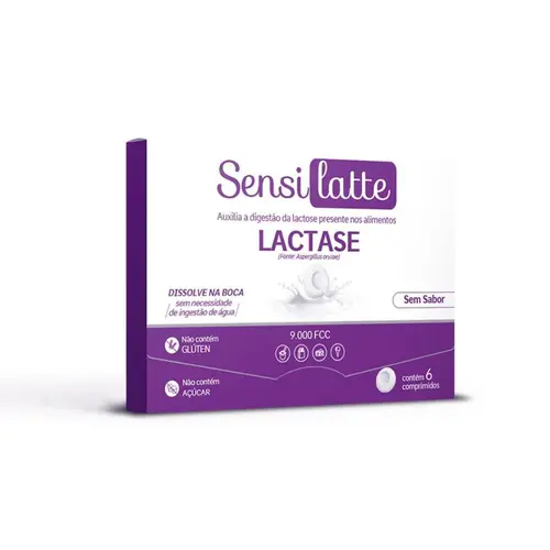 Sensilatte Sem Sabor 9000 FCC 6 Comprimidos