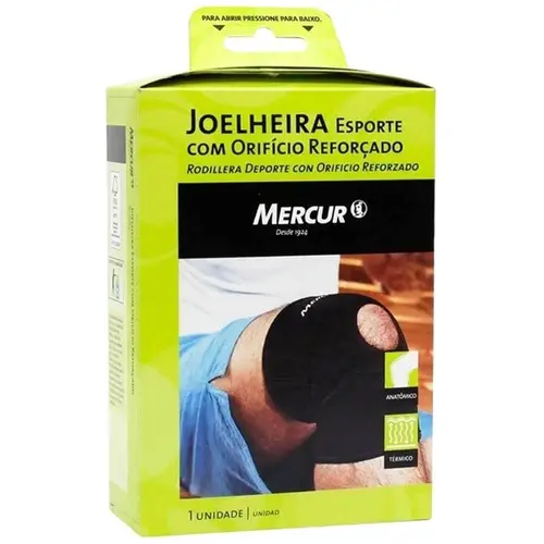 Joelheira Esporte Com Orificio Reforçado M Mercur