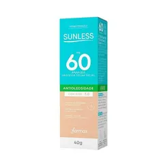 Protetor Solar Facial Sunless FPS 60 Com Base Cor 3.0 Clara 40g