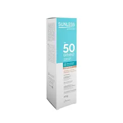 Protetor Solar Sunleess Fps 50 Facial 60g Com Base Médio