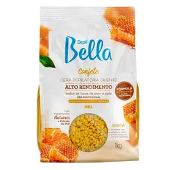 Cera Depilatória Quente Depil Bella Confete Mel 250g