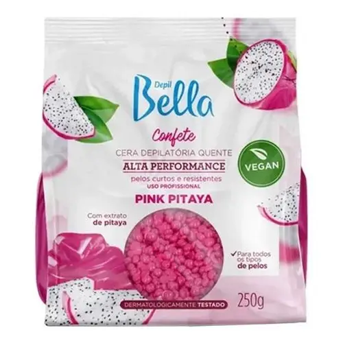Cera Depilatória Quente Depil Bella Confete Pink Pitaya 250g