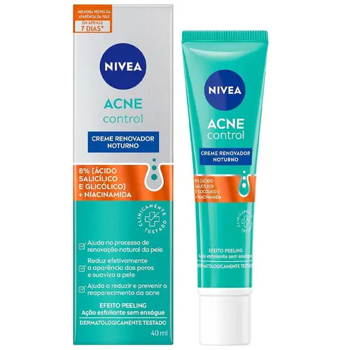 Creme Nivea Facial Acne Control Noturno 40ml