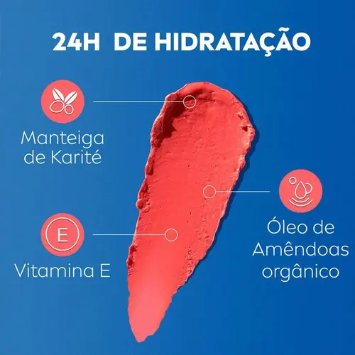 Protetor Labial Nivea Hidra Color Coral 4,8g