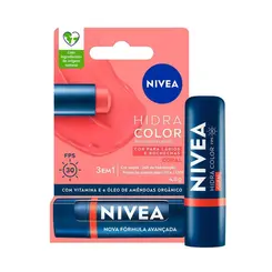 Protetor Labial Nivea Hidra Color Coral 4,8g