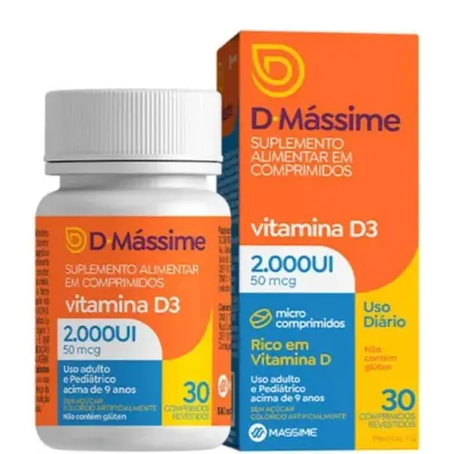D Massime Vitamina D  2.000UI 30 Comprimidos
