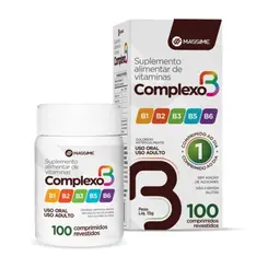Suplemento Alimentar Complexo B 120 Comprimidos Revestidos Massime