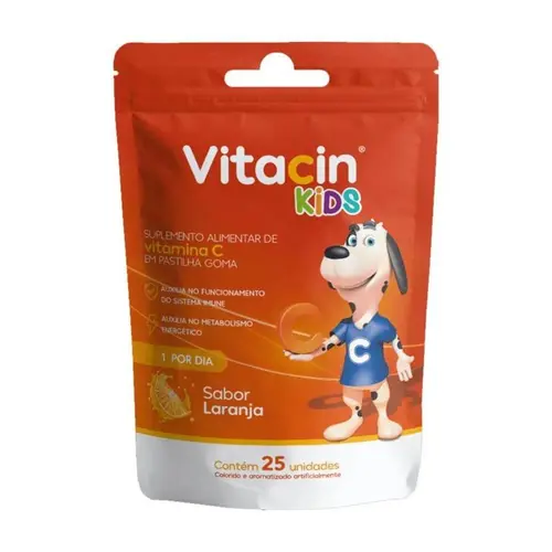 Vitacin Kids Geolab Sabor Laranja 30mg Com 25 Gomas
