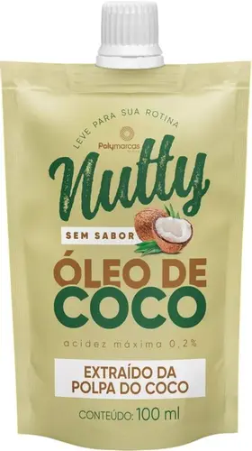 Óleo De Coco Nutty Sem Sabor Pouch 100ml