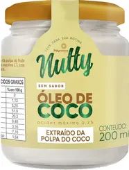 Óleo De Coco Nutty Sem Sabor 200ml