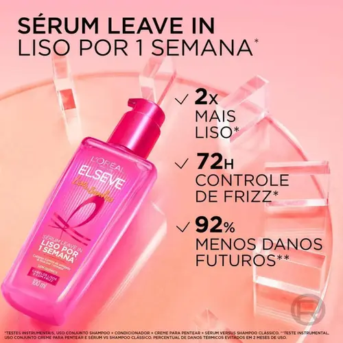 Sérum Elseve Capilar Liso Sonhos 100ml