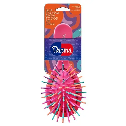 Escova Cabelo Darma Bel B Mini Oval Hotpink 574