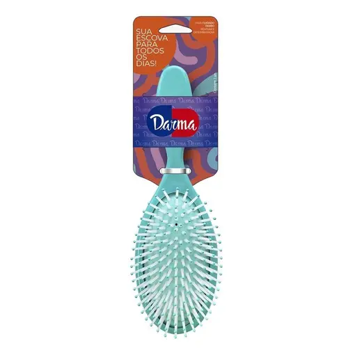 Escova Cabelo Darma Bel B Mini Oval Pistache 575