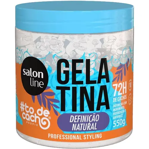 Gelatina Salon Line To De Cacho Definição Natural 550g