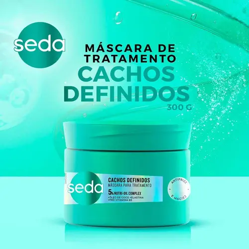 Máscara De Tratamento Seda Cachos Definidos 300g
