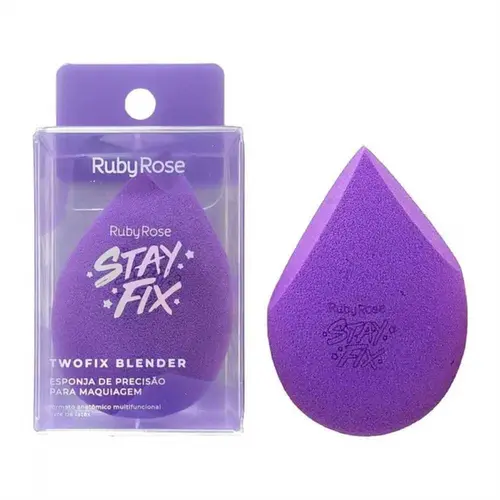 Esponja De Maquiagem Ruby Rose Stayfix Twofix Blend Hb-503