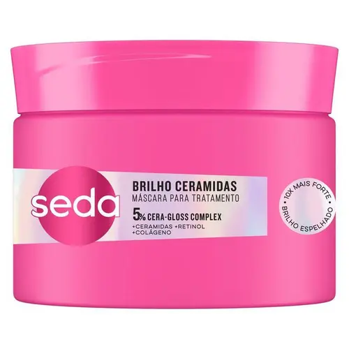 Máscara De Tratamento Seda Brilho Ceramidas 300g