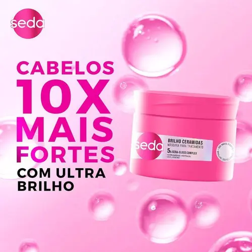 Máscara De Tratamento Seda Brilho Ceramidas 300g