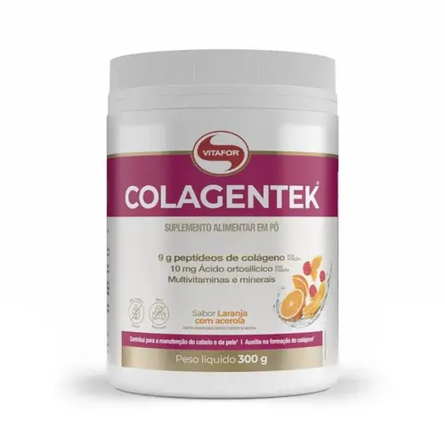 Colagentek Vitafort Sabor Laranja Com Acerola 300g