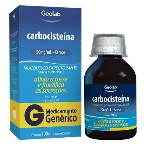 Carbocisteína Xarope Pediátrico 100ml Geolab Genérico