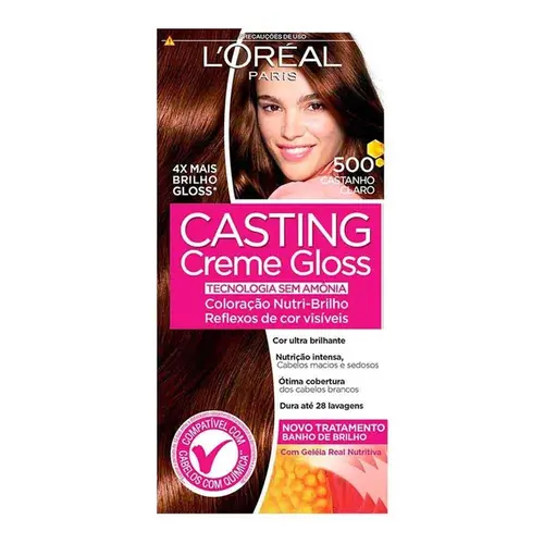 Tinta de Cabelo Casting Creme Gloss L’Oréal Paris 500 Castanho Claro