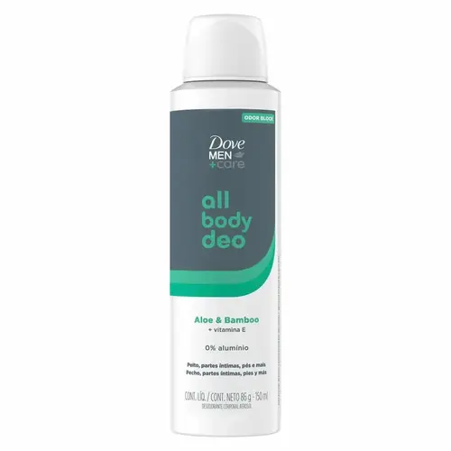 Desodorante Aerosol Dove Men+Care Body Deo Aloe & Bamboo 150ml