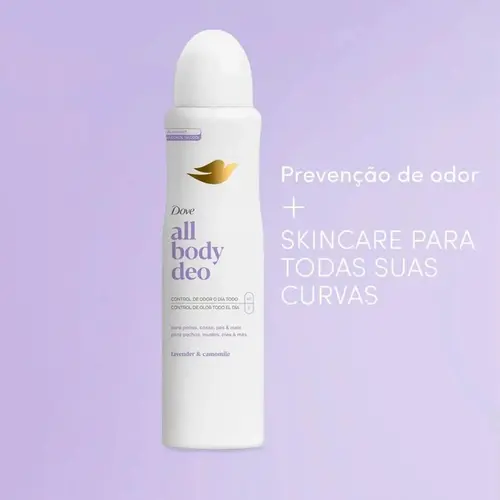 Desodorante Dove Aerosol All Body Deo Lavender e Camomile 150ml