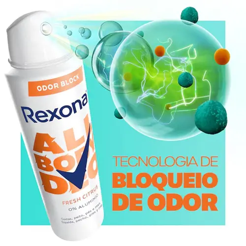 Desodorante Rexona All Body Deo Fresh Citrus Aerosol 150ml