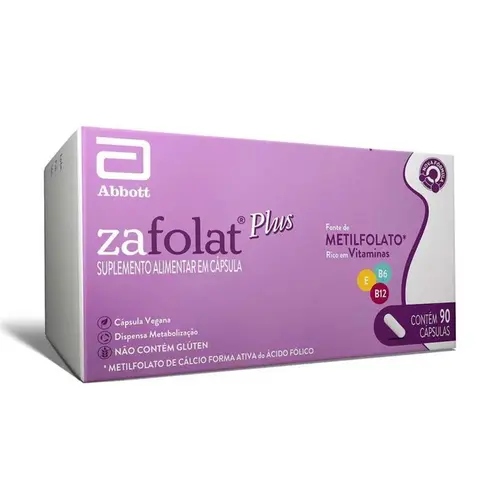 Polivitamínico Zafolat Plus para Gestantes 90 Cápsulas