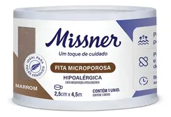 Fita Missner Microporosa Pele Negra E Morena 2.5cm X 4.5m