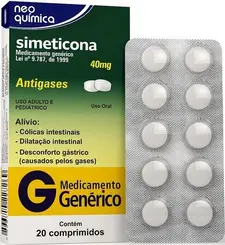 Simeticona 40Mg 20 Compromidos Neoquimica Genérico