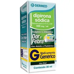Dipirona Monoidratada 500mg/ml Gotas 20ml Germed Genérico