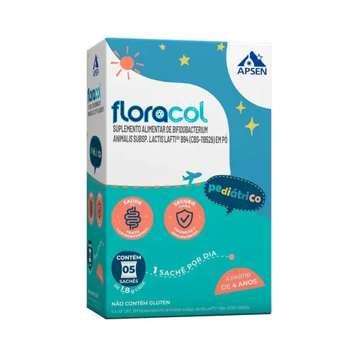 Simbiótico Floracol Pediátrico 5 Sachês 1,8g