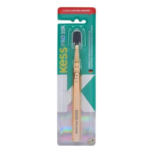 Escova Dental Kess Pro 10k Extra Macia Metallic Gold
