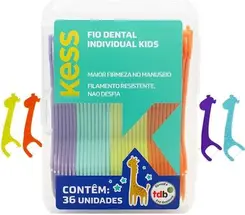 Fio Dental Individual Kess Kids 36un