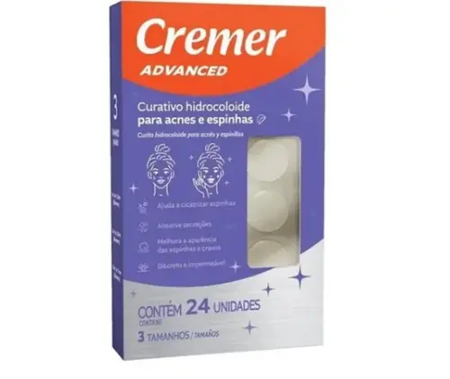 Curativo Cremer Hidrocoloide para Acnes E Espinhas 24 unidades