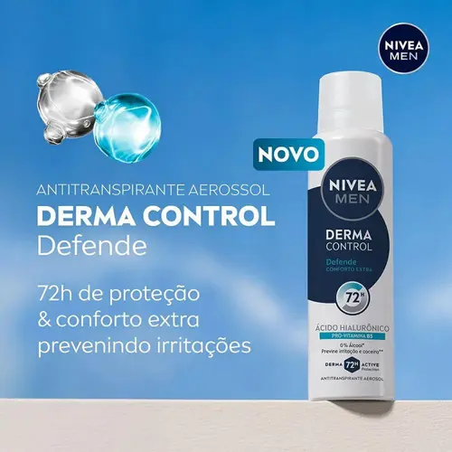 Desodorante Aerosol Nivea For Men Derma Control Defense 150ml